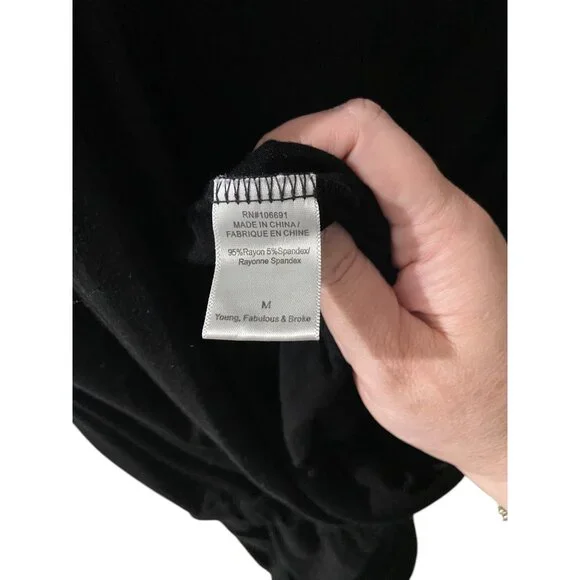 Young Fabulous & Broke Jumpsuit Black Size M - Picture 4 of 15